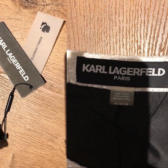 KARL LAGERFELD M MEDIUM BOLERO JACKET BLACK WHITE CROPPED OPEN FRONT BLAZER - Picture 7 of 13